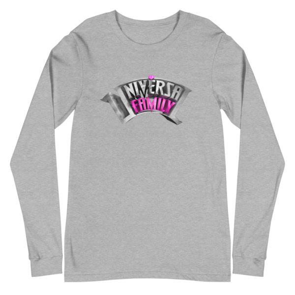 Universal Family Long Sleeve Tee Pink/Silver Logo - Image 3