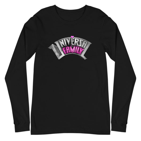 Universal Family Long Sleeve Tee Pink/Silver Logo
